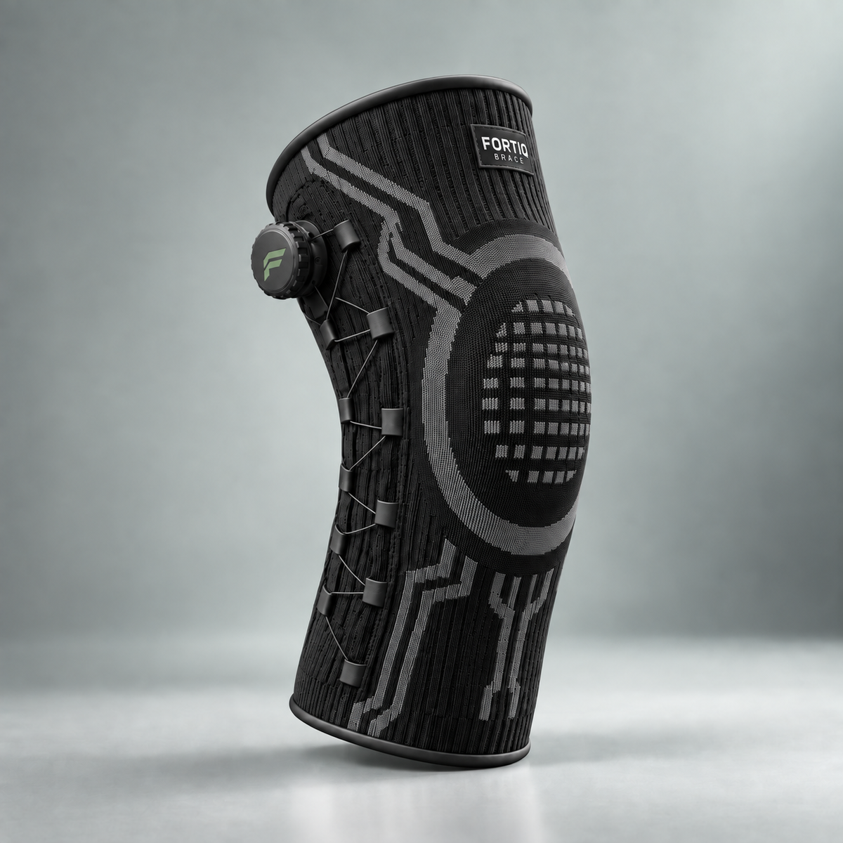 Fortiq Brace – Verstelbare kniebrace met draaiknop voor sport en dagelijks gebruik