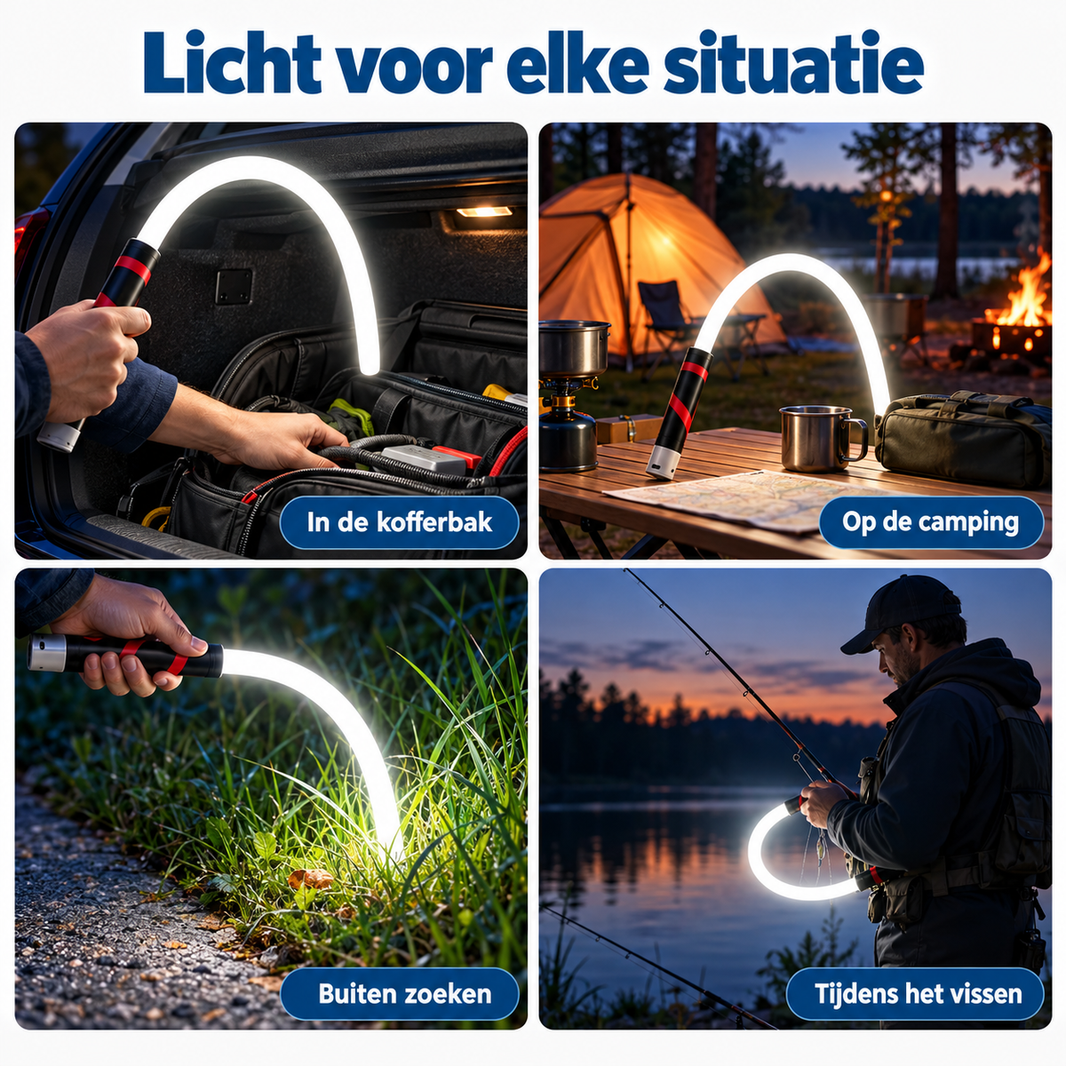 FlexiLux – Flexibele oplaadbare werklamp