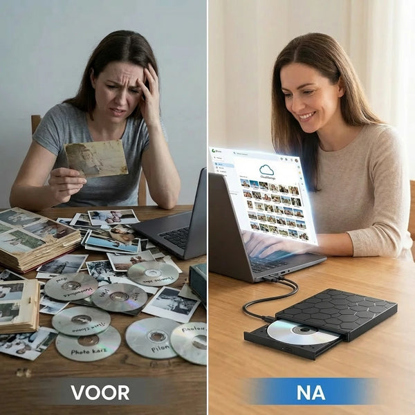 AnyDisc Pro — in gebruik op laptop
