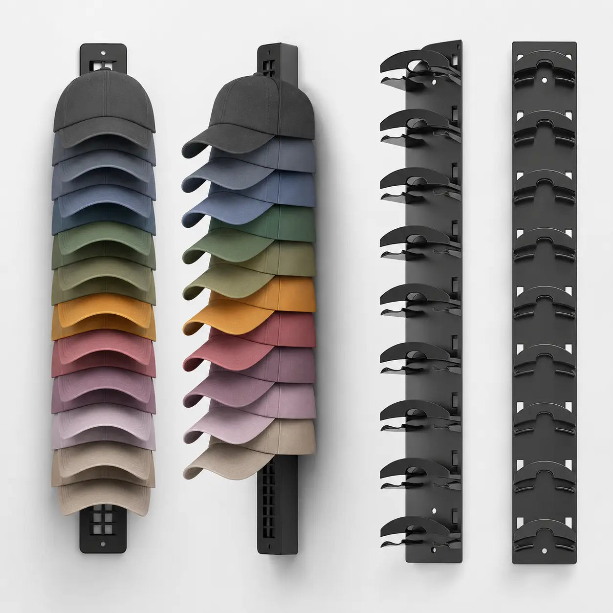 CapRail – Wandstrip voor tot 10 petten