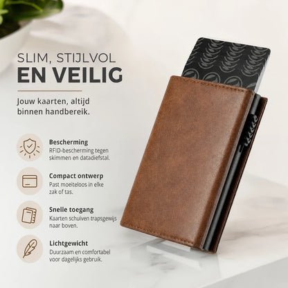 CardVault™ – Compacte Pasjeshouder met RFID/NFC bescherming