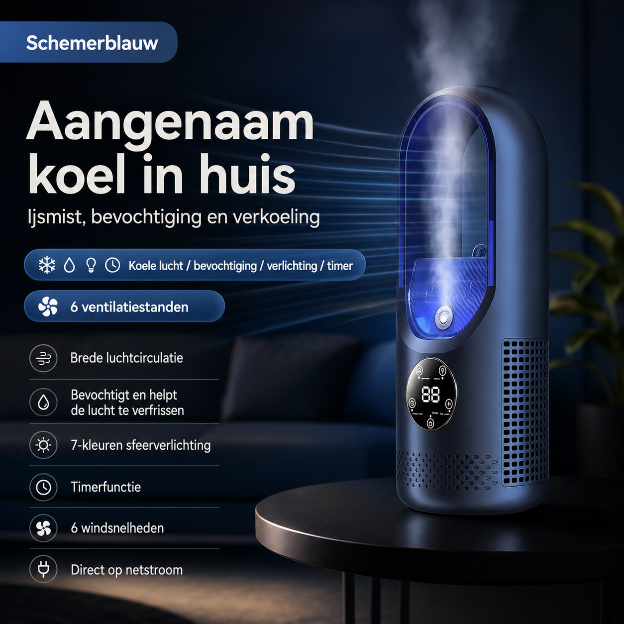 ArcticAir™ Mini Airco met USB en Verneveling