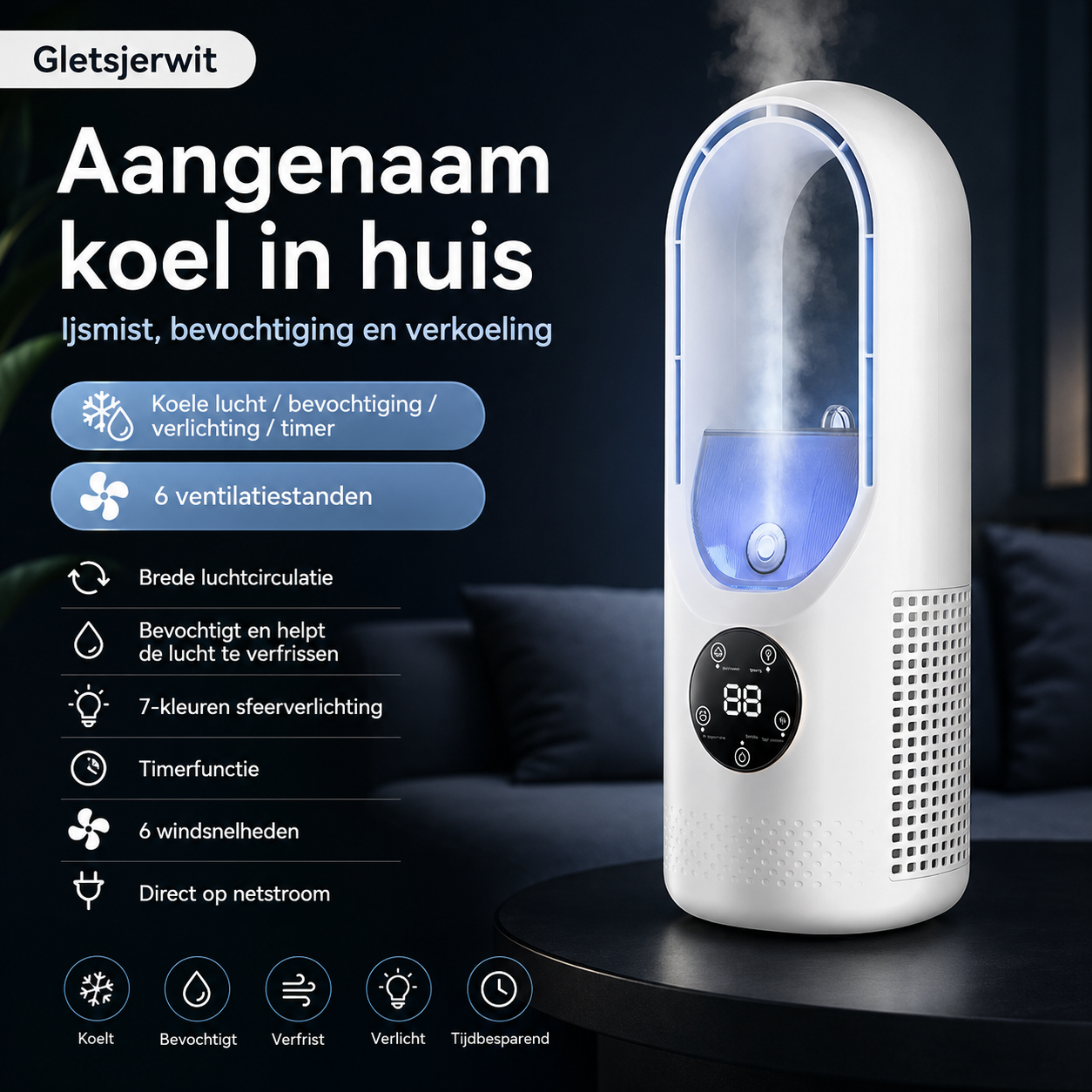 ArcticAir™ Mini Airco met USB en Verneveling