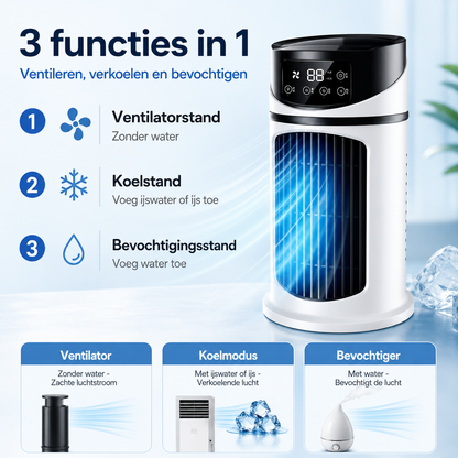 Donirt™ Compact USB Aircooler voor Thuis & Kantoor