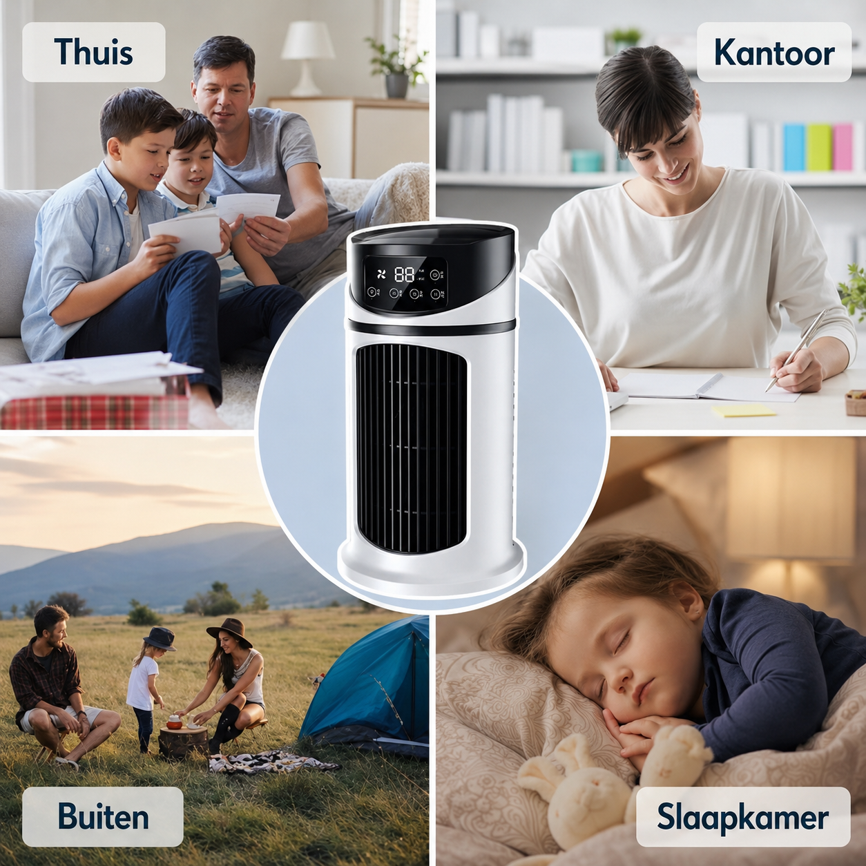 Donirt™ Compact USB Aircooler voor Thuis & Kantoor