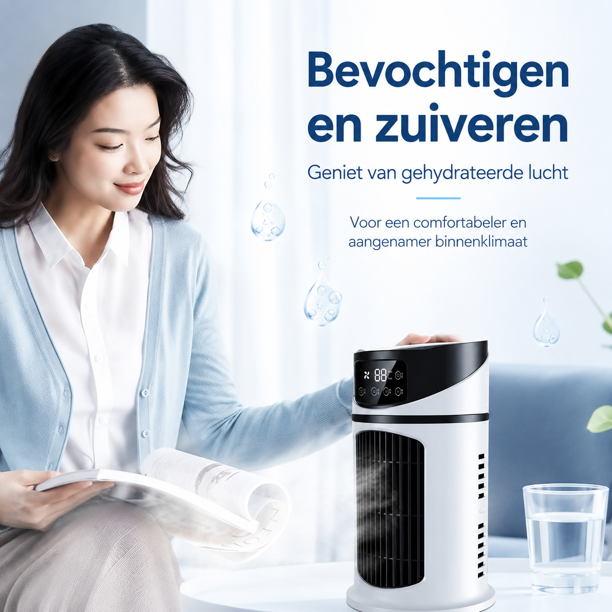 Donirt™ Compact USB Aircooler voor Thuis & Kantoor