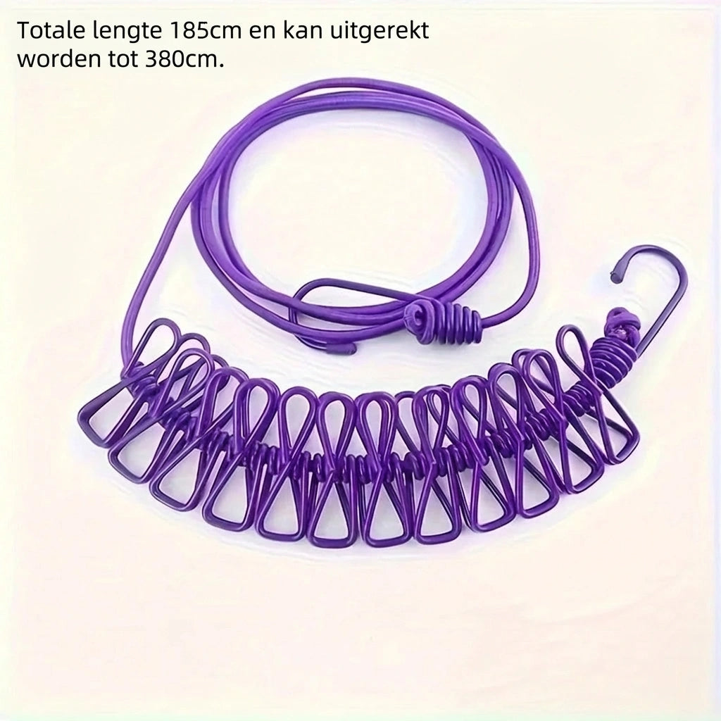 FlexLijn Weerbestendige Waslijn voor Binnen en Buiten