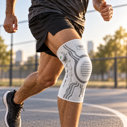Fortiq Brace – Verstelbare kniebrace met draaiknop voor sport en dagelijks gebruik