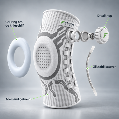 Fortiq Brace – Verstelbare kniebrace met draaiknop voor sport en dagelijks gebruik