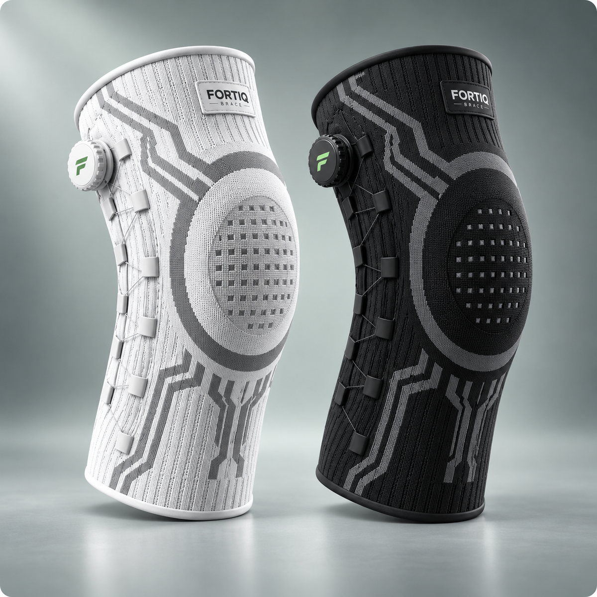 Fortiq Brace – Verstelbare kniebrace met draaiknop voor sport en dagelijks gebruik