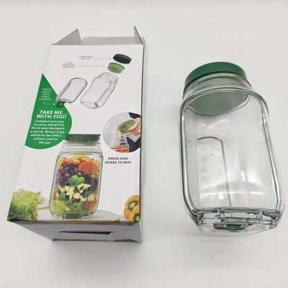 FreshLayer Salad Pod met Zijklep en Saus-cup