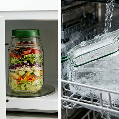 FreshLayer Salad Pod met Zijklep en Saus-cup