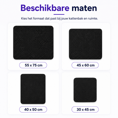 Furz Catmate™ korrelmat – Dubbellaagse kattenbakmat voor een schone vloer