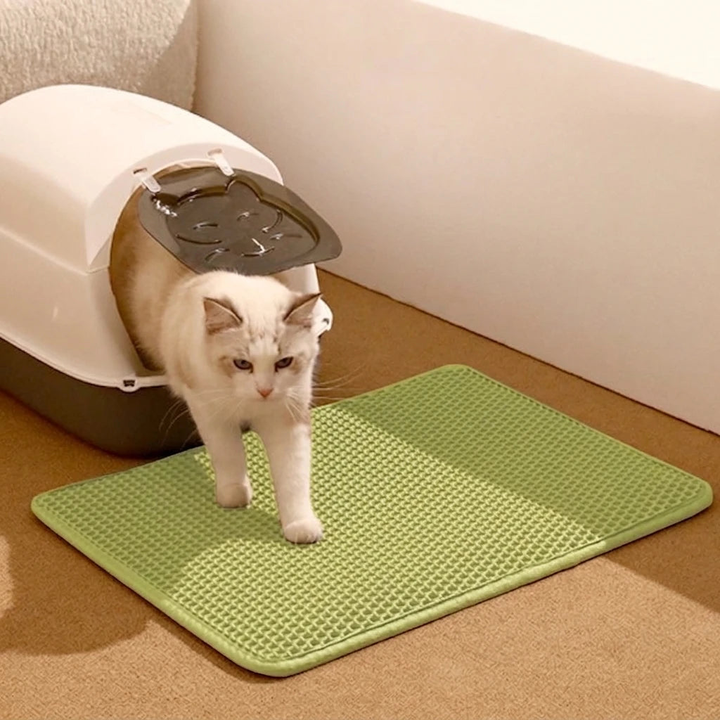 Furz Catmate™ korrelmat – Dubbellaagse kattenbakmat voor een schone vloer