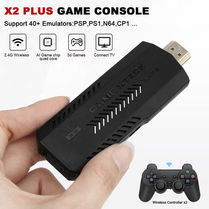 X2 Retro Gamestick – 30.000+ Klassieke Games, Plug & Play op je TV