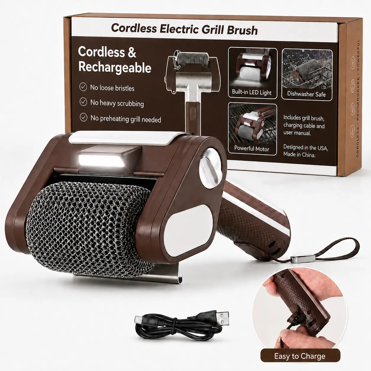GrillRollo Pro – Elektrische Grillreiniger zonder Borstels