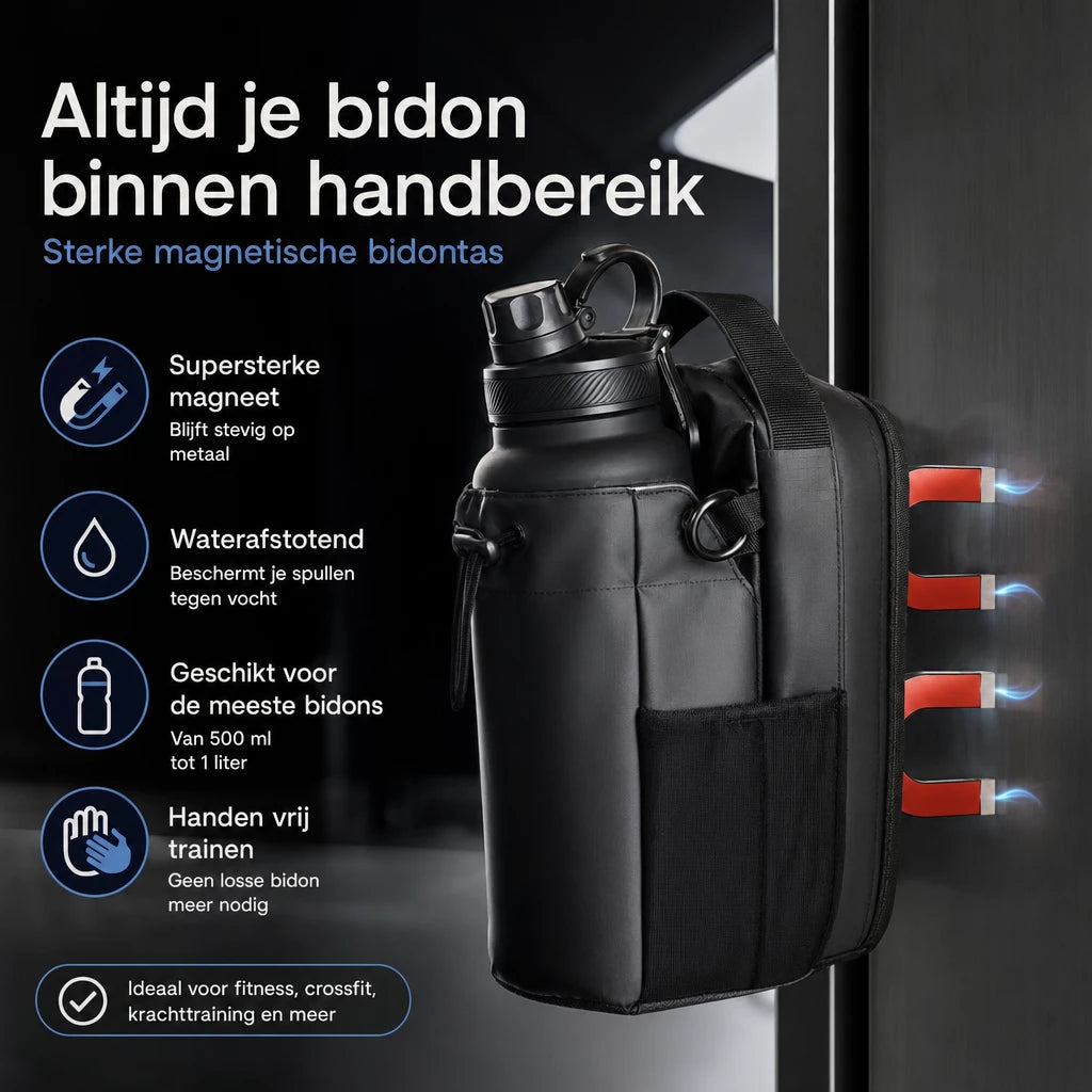 GymMag™ – Magnetische Sporttas met Flessenhouder