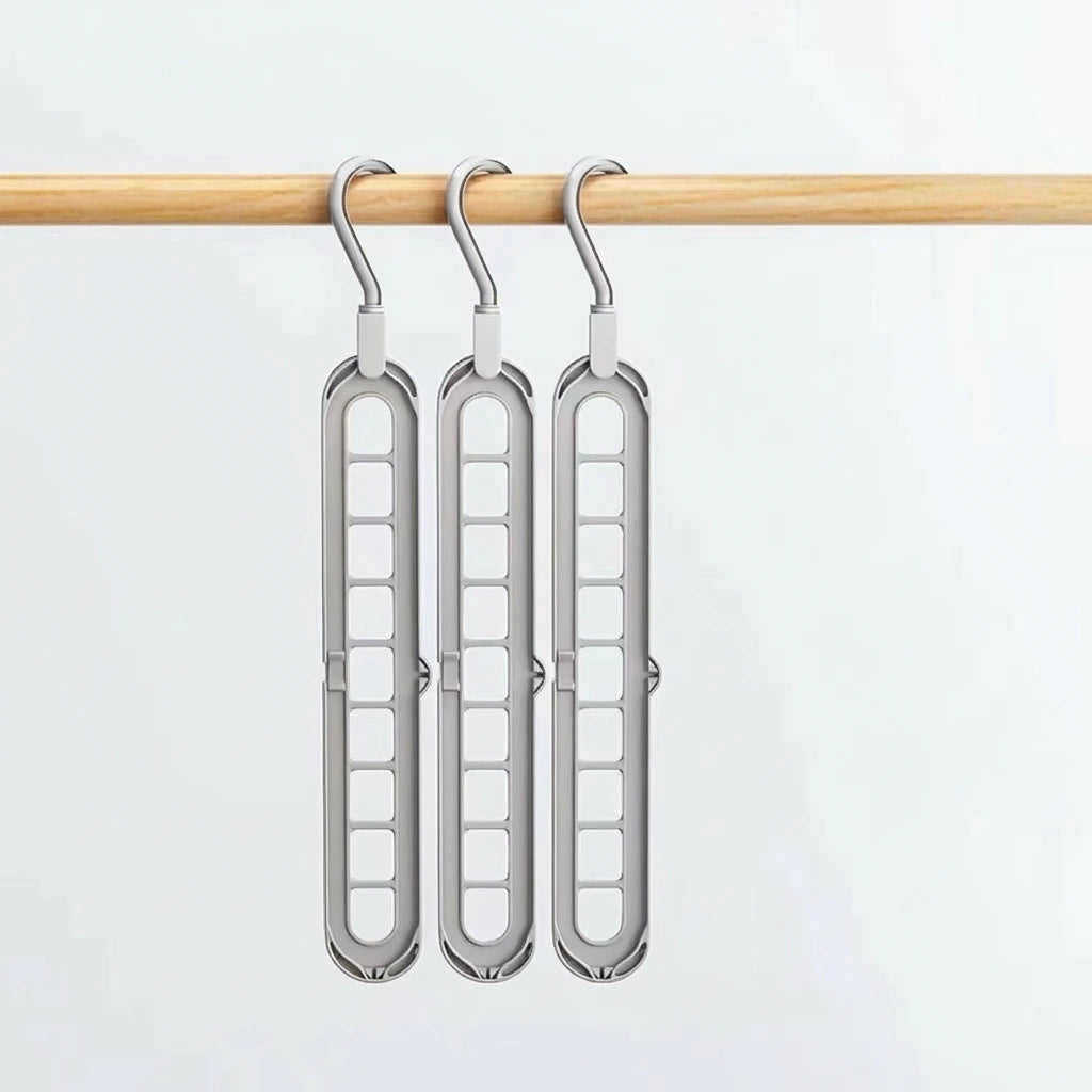 KastGrip 9-gaats Opvouwbare Kleerhanger