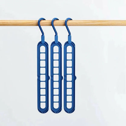 KastGrip 9-gaats Opvouwbare Kleerhanger