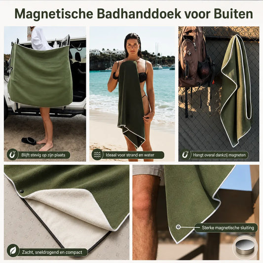 MagnaTowel™ Pro: Magnetisch, Sneldrogend & Ultra-Absorberend!
