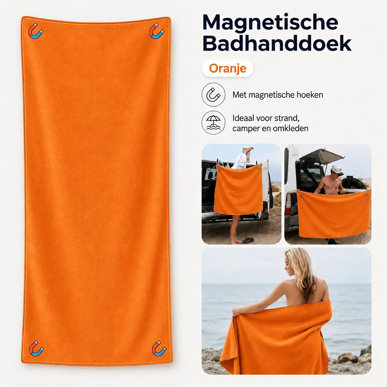 MagnaTowel™ Pro: Magnetisch, Sneldrogend & Ultra-Absorberend!