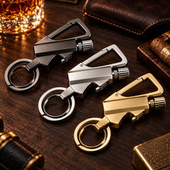 PermaVuur sleutelhangers in zilver, zwart en goud