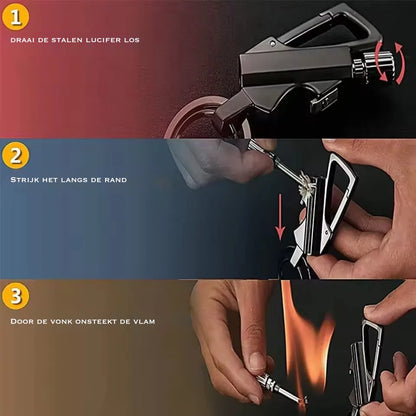 PermaVuur Pro Sleutelhanger Aansteker - Windproof