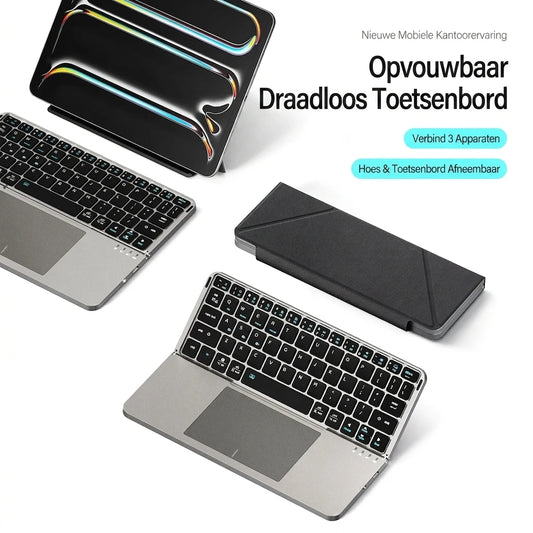 FoldaBoard – Opvouwbaar Bluetooth Toetsenbord met Touchpad