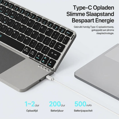 FoldaBoard – Opvouwbaar Bluetooth Toetsenbord met Touchpad