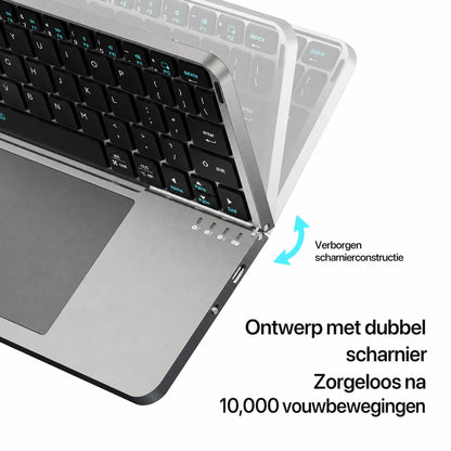 FoldaBoard – Opvouwbaar Bluetooth Toetsenbord met Touchpad