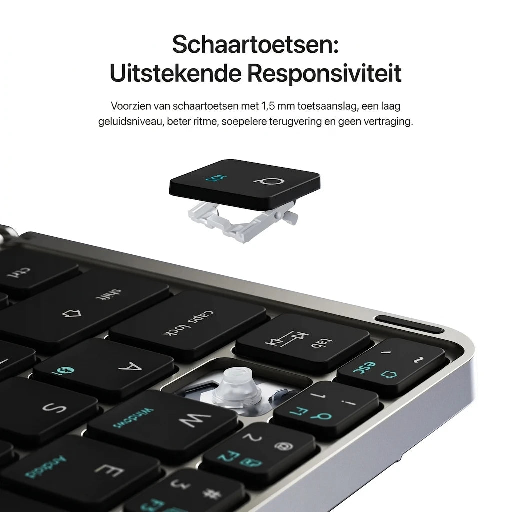 FoldaBoard – Opvouwbaar Bluetooth Toetsenbord met Touchpad