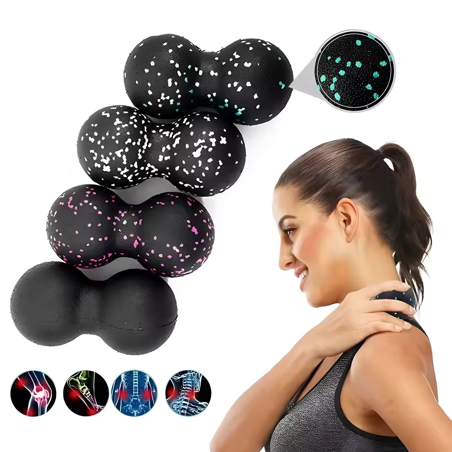 ProRelax™ Fasciabal & Schuimblok Set voor Spierontspanning