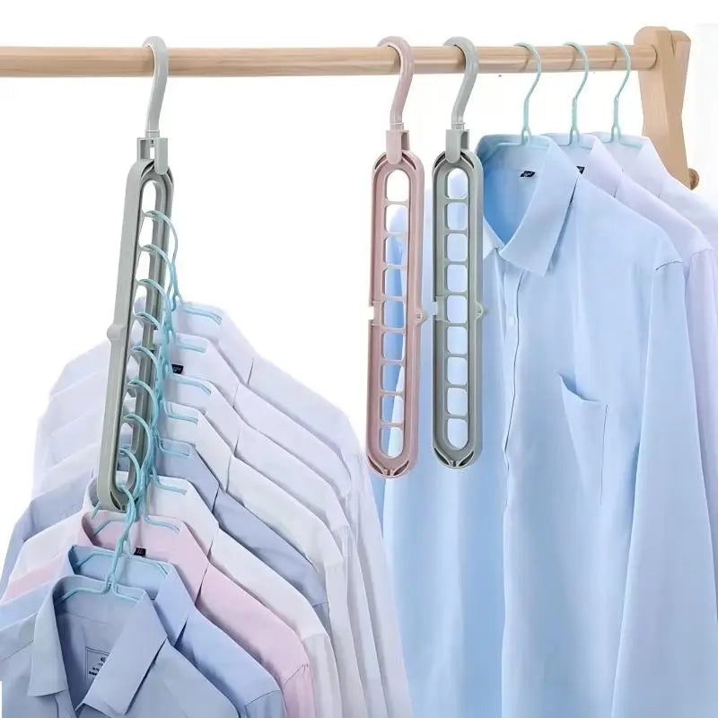 KastGrip 9-gaats Opvouwbare Kleerhanger