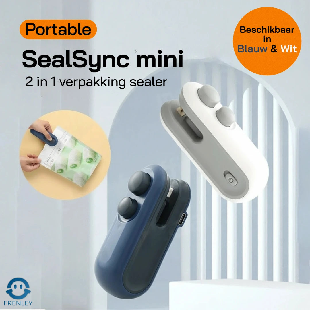 SealSync Mini - 2-in-1 Zaksluiter met USB-C