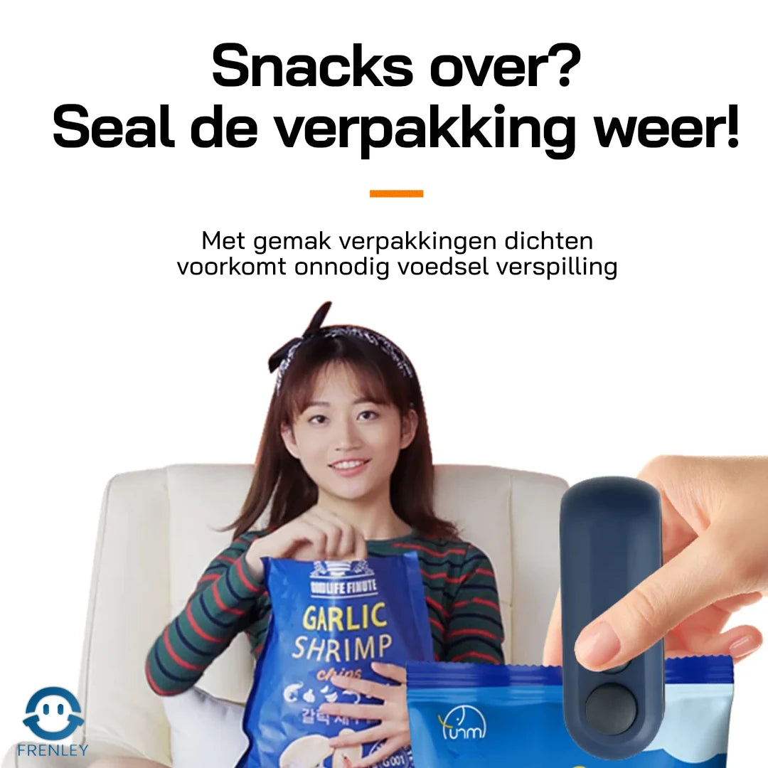 SealSync Mini - 2-in-1 Zaksluiter met USB-C