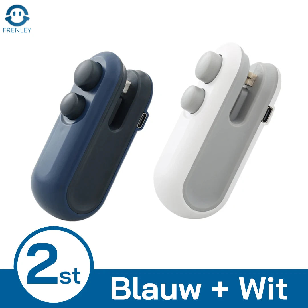 SealSync Mini - 2-in-1 Zaksluiter met USB-C