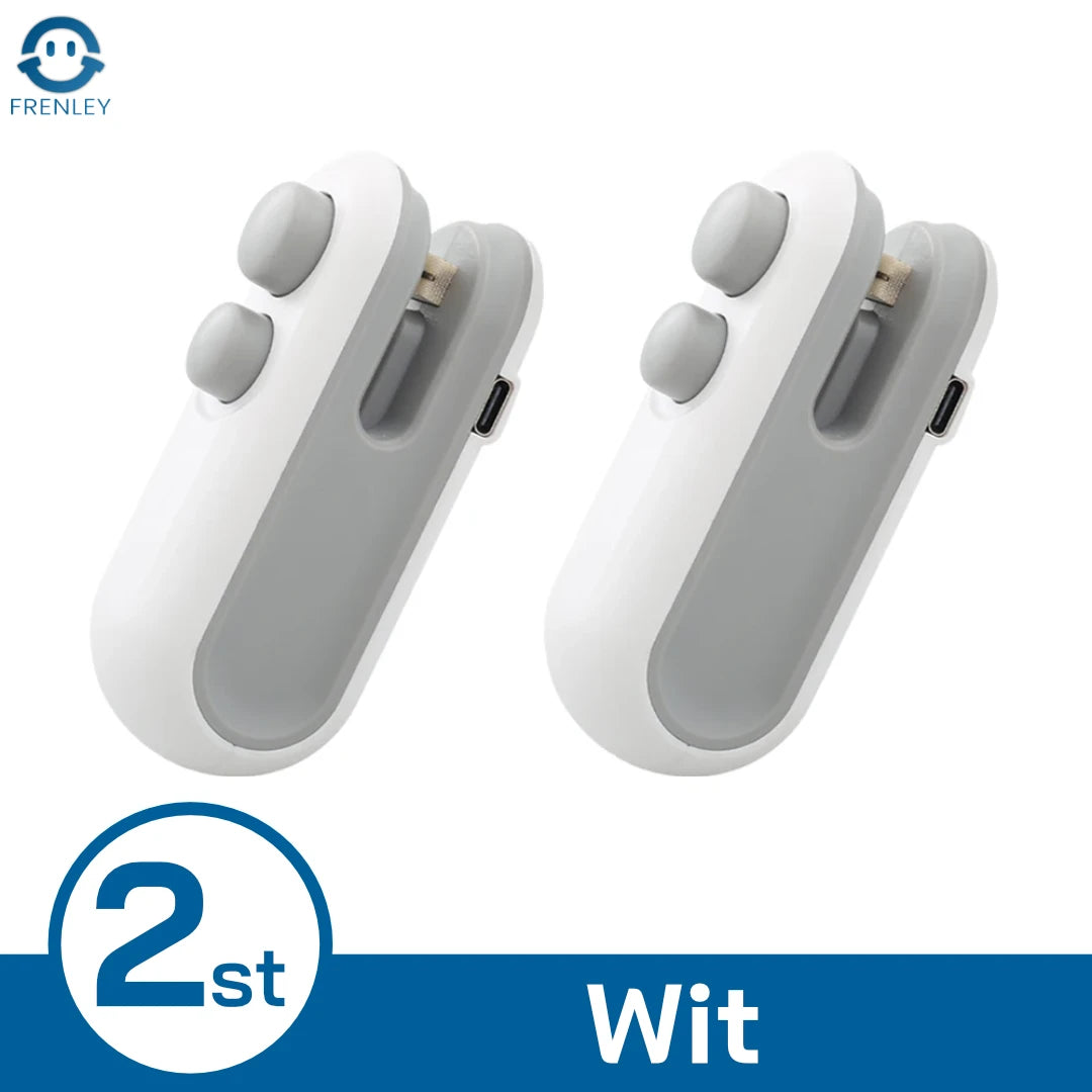 SealSync Mini - 2-in-1 Zaksluiter met USB-C