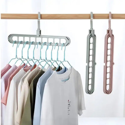 KastGrip 9-gaats Opvouwbare Kleerhanger