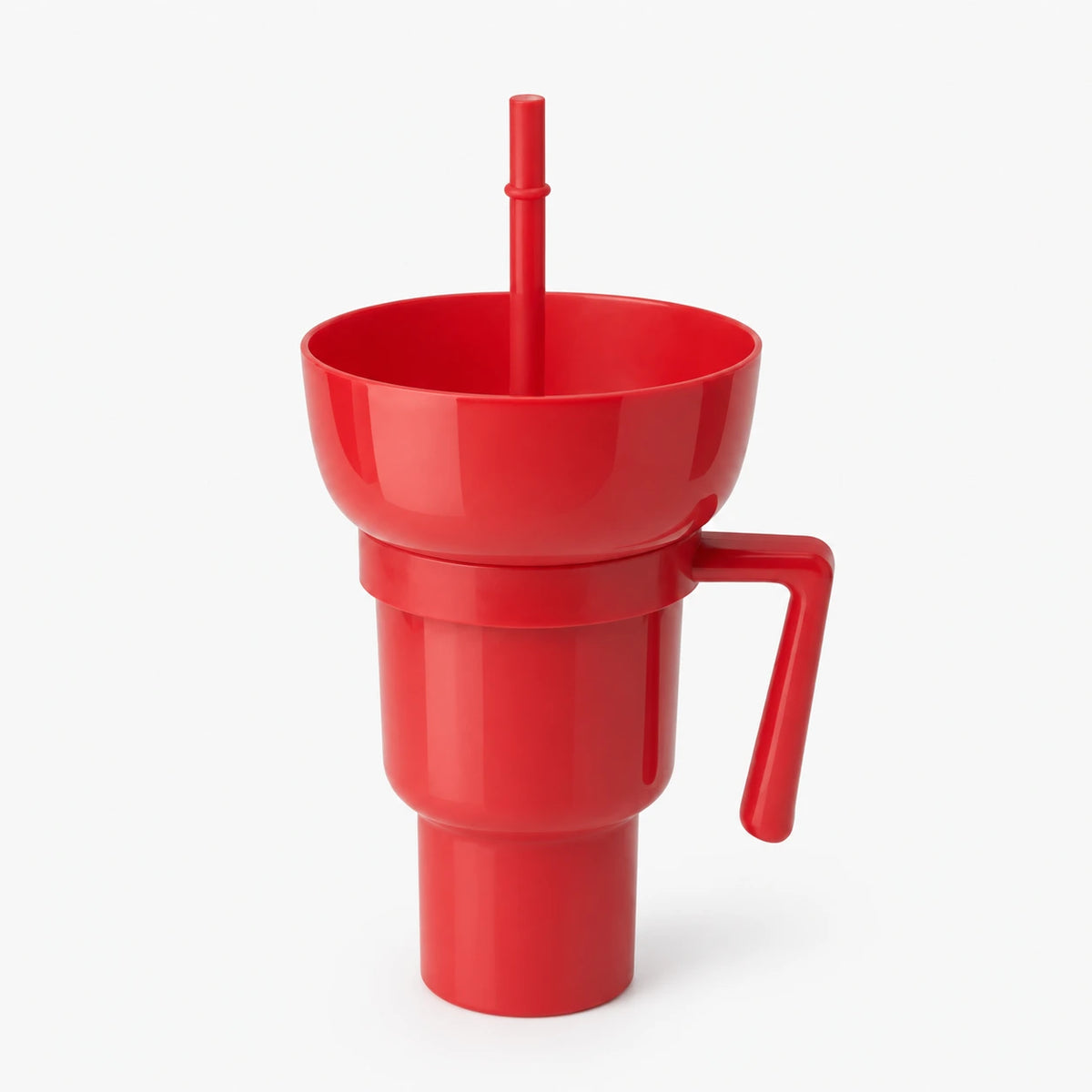 SnackSip – 2-in-1 Snackbeker met Geïntegreerde Drinkbeker