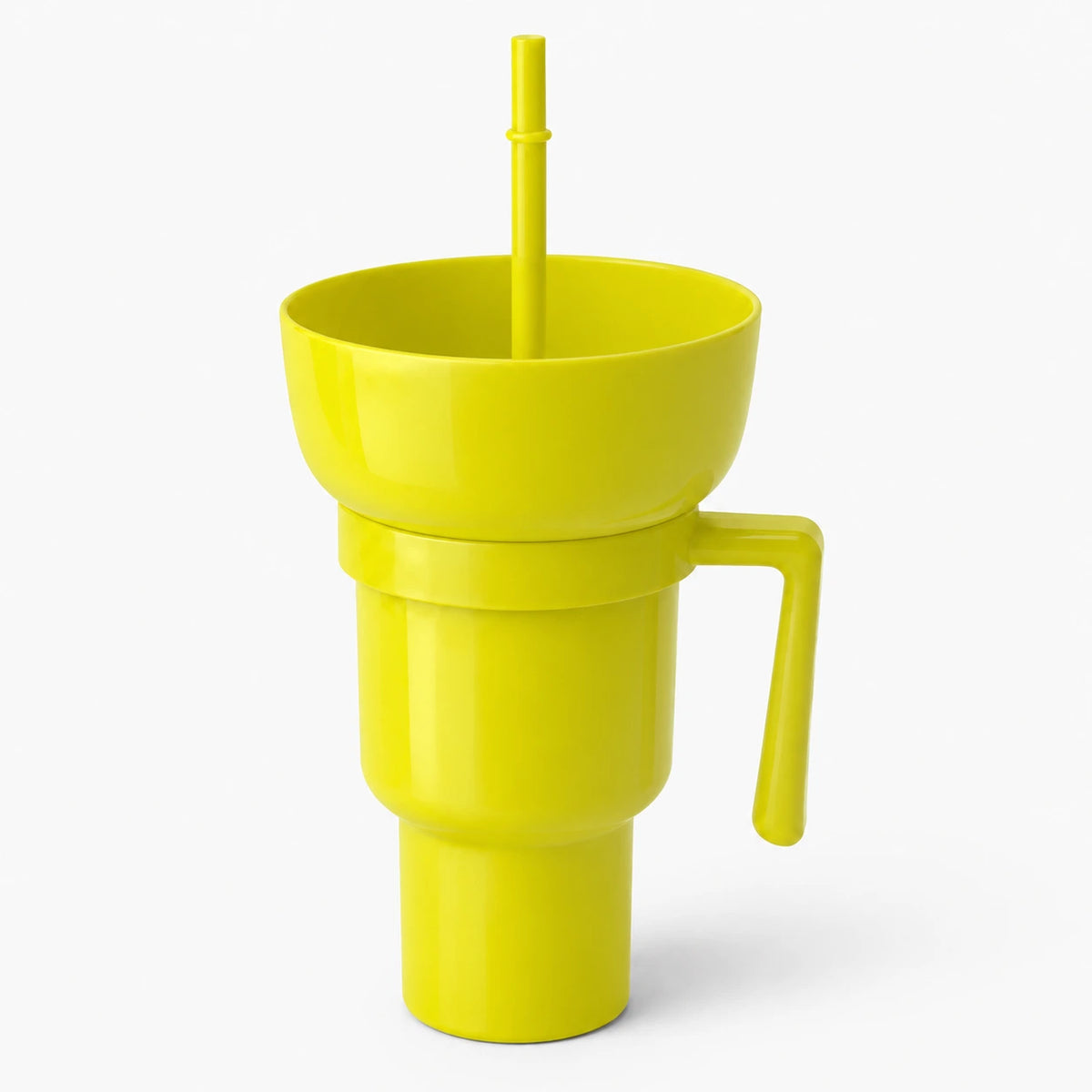 SnackSip – 2-in-1 Snackbeker met Geïntegreerde Drinkbeker