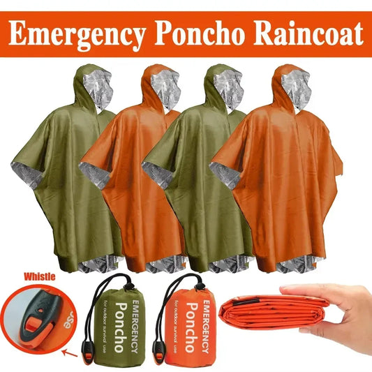 ThermoShield Emergency Poncho – Ultieme Bescherming in Slecht Weer