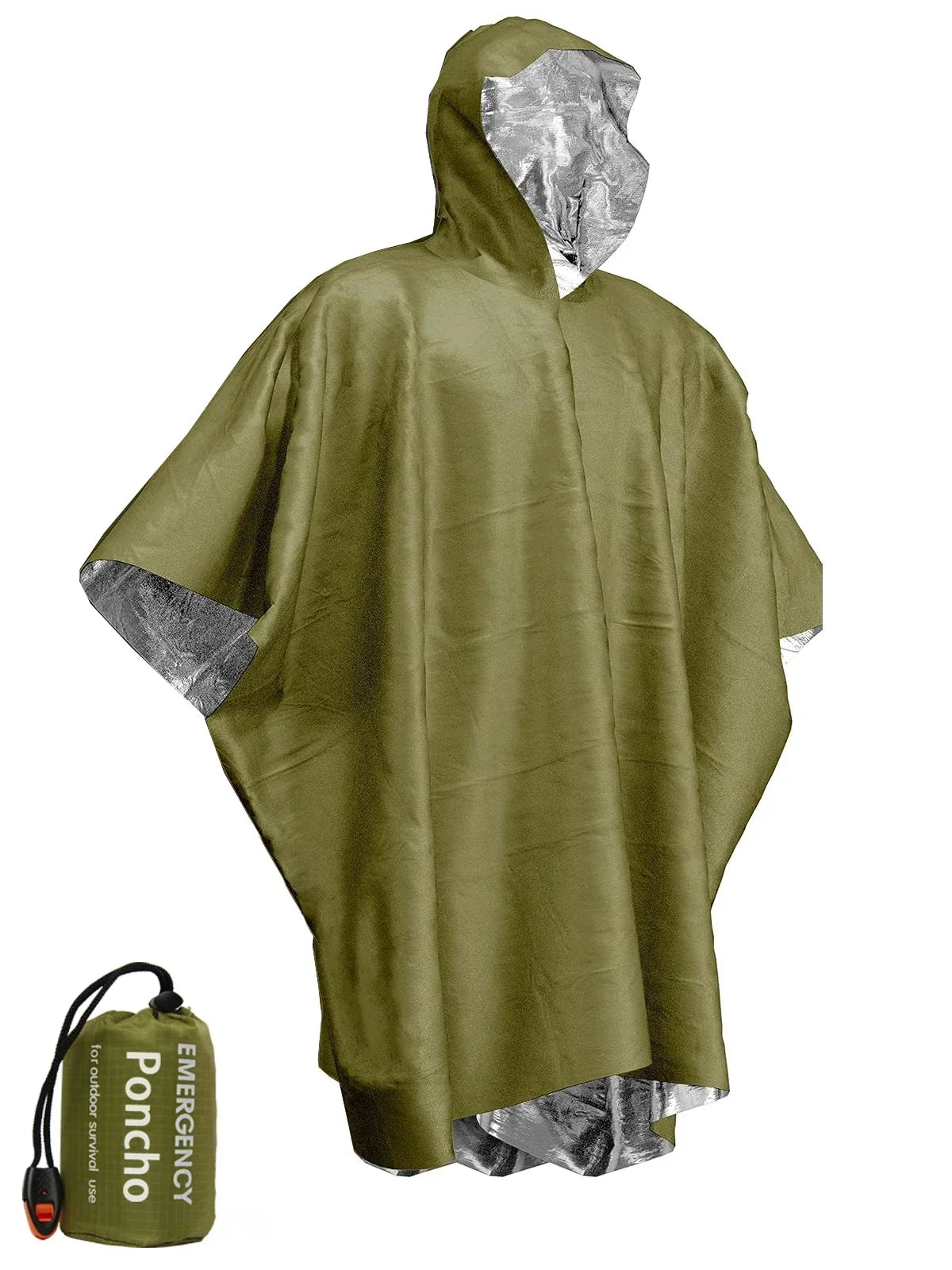 ThermoShield Emergency Poncho – Ultieme Bescherming in Slecht Weer