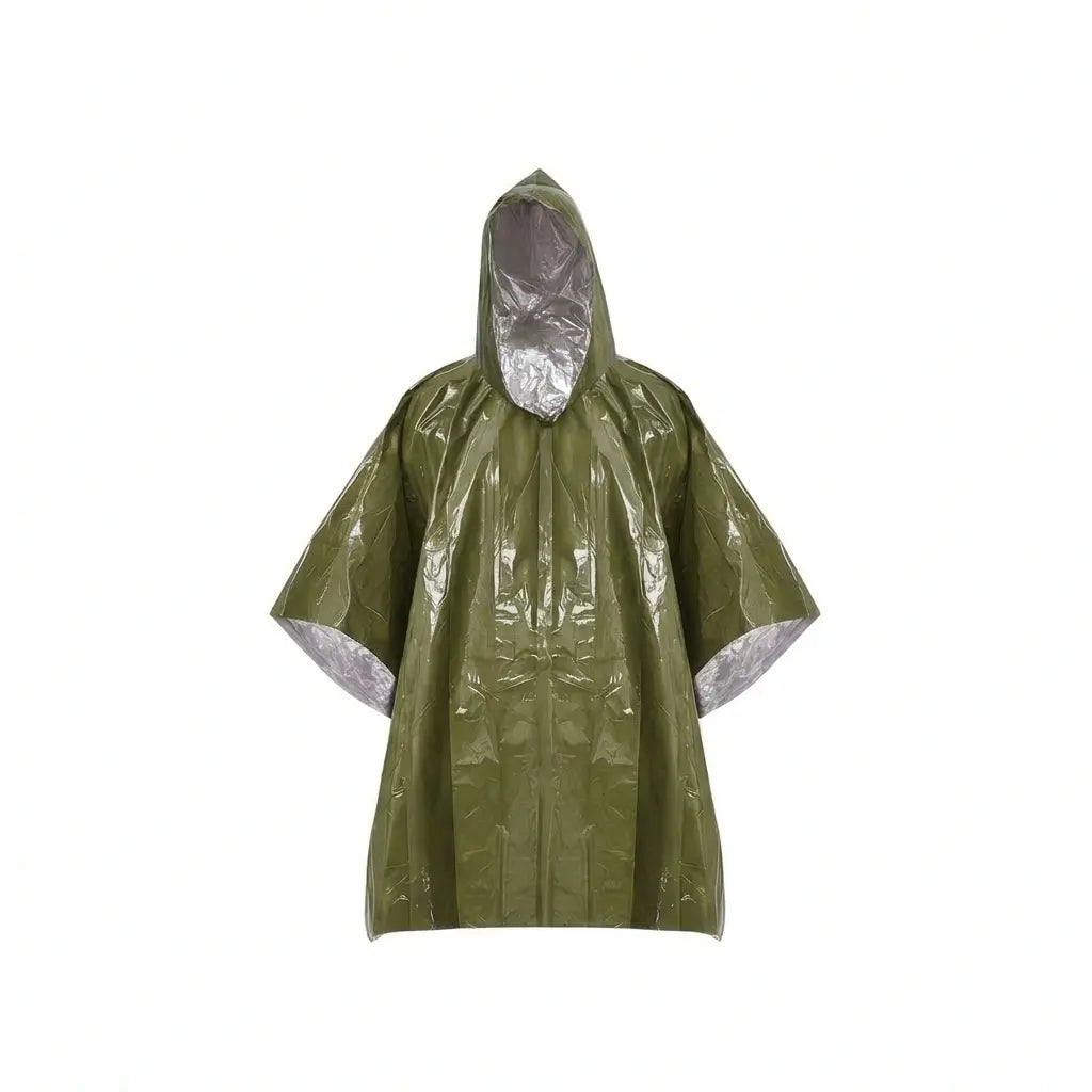 ThermoShield Emergency Poncho – Ultieme Bescherming in Slecht Weer