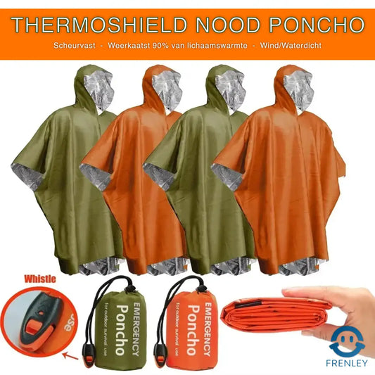ThermoShield Emergency Poncho – Ultieme Bescherming in Slecht Weer