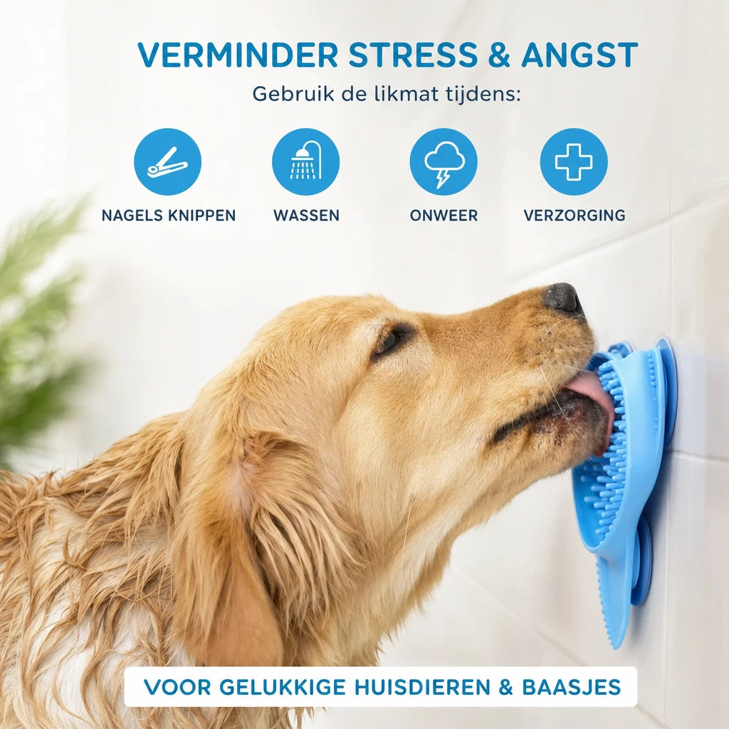 TreatPad Pro™ – Siliconen snackmat met zuignappen voor honden en katten