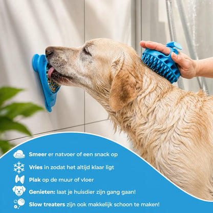 TreatPad Pro™ – Siliconen snackmat met zuignappen voor honden en katten