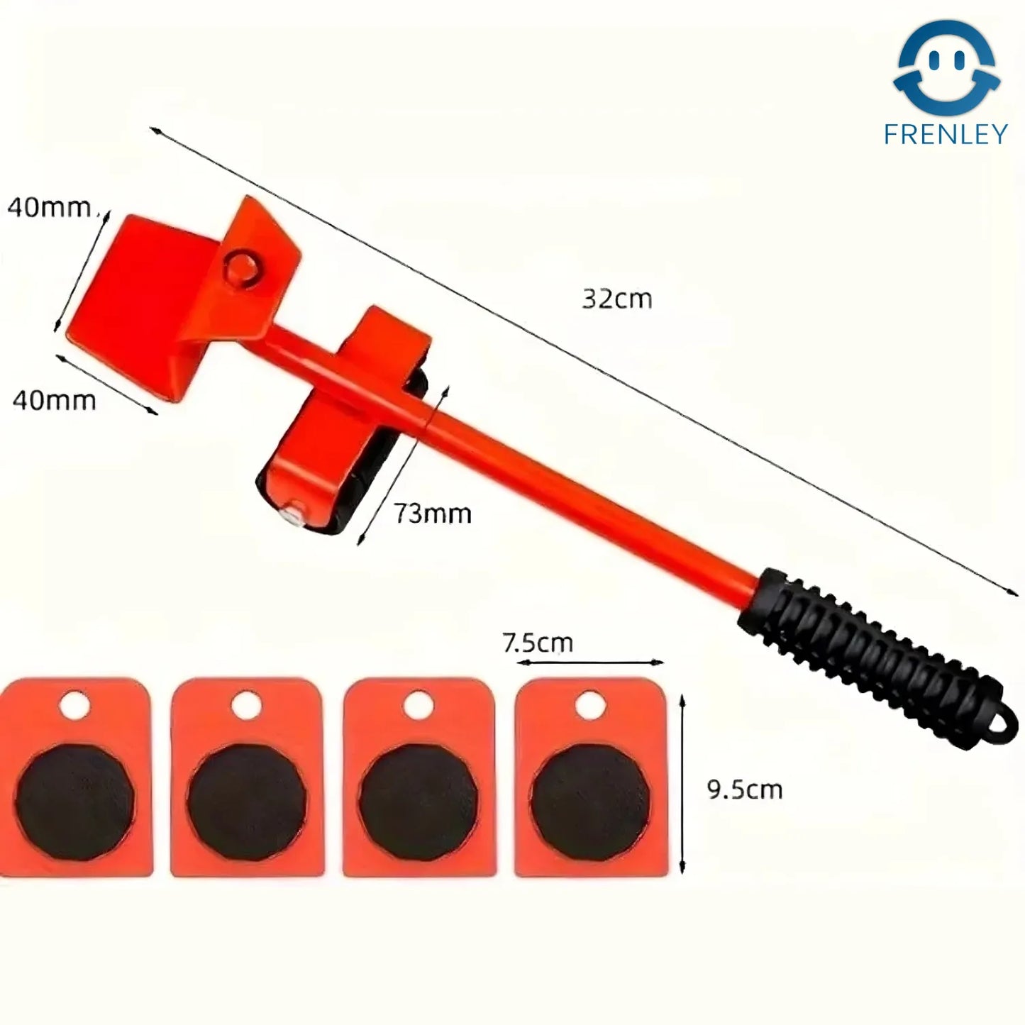 Professionele 5-delige Meubelverhuistoolset – Verplaats Zware Objecten moeiteloos