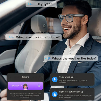 VisionX Smart Glasses – Slimme Bril met Camera en AI