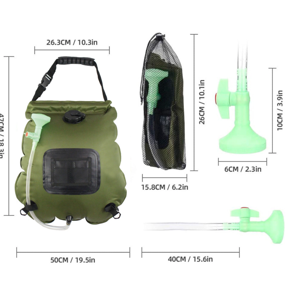 Zonne Douche zak - De Ultieme Campingervaring