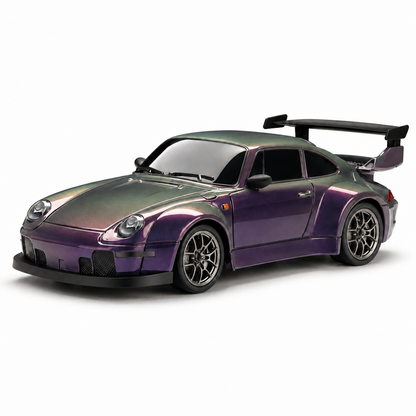 DriftRacer RC-driftauto in Gradation purple, ronde carrosserie, schuin van voren.
